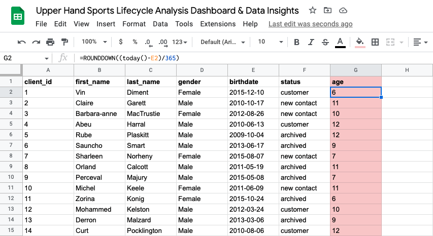 data analysis for sports facilities