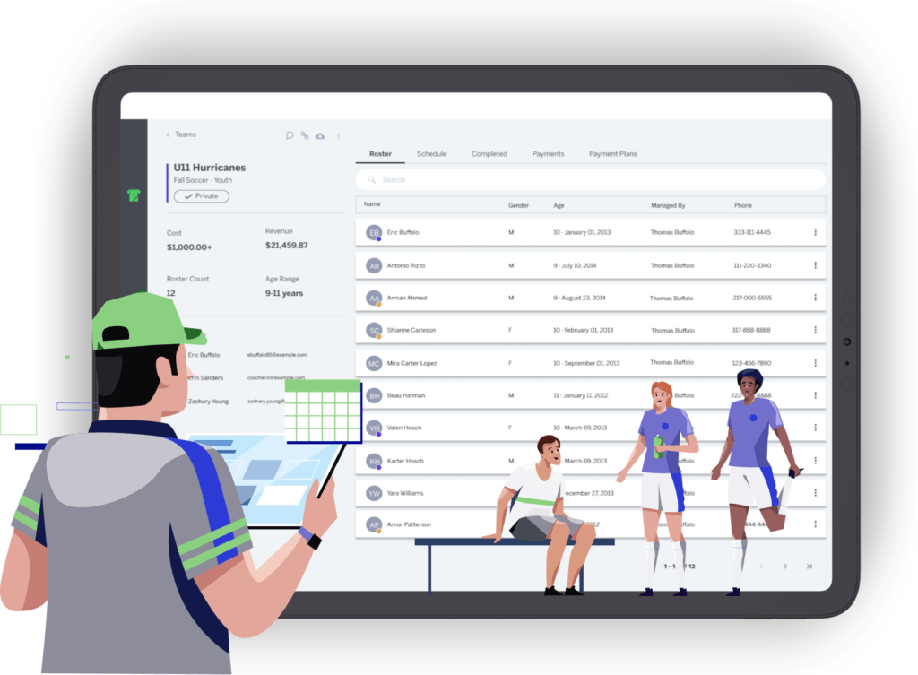 Sports Team Registration Software